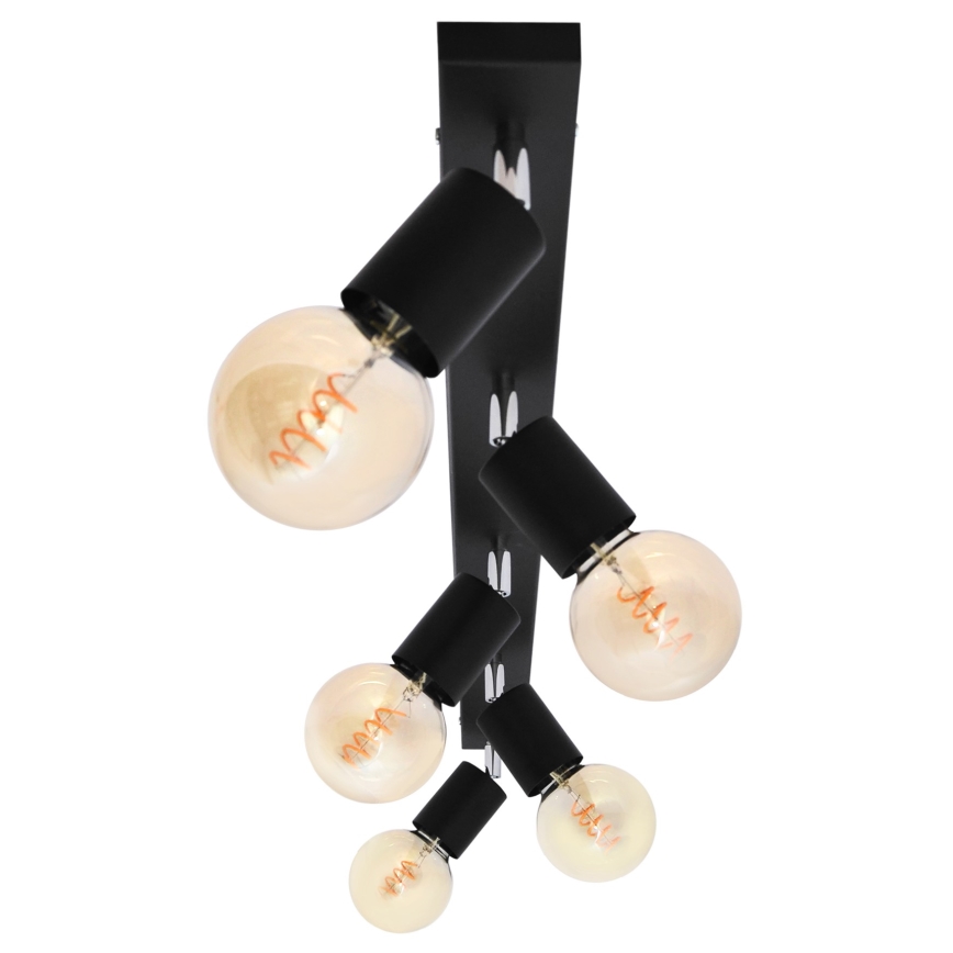 Spot TUNE 5xE27/20W/230V noir