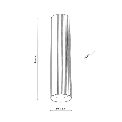 Spot TUNE L 1xGU10/10W/230V 24 cm noir