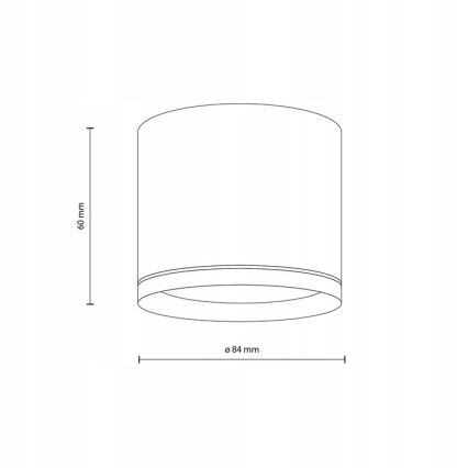Spot VIVO 1xGX53/10W/230V 10 cm blanc