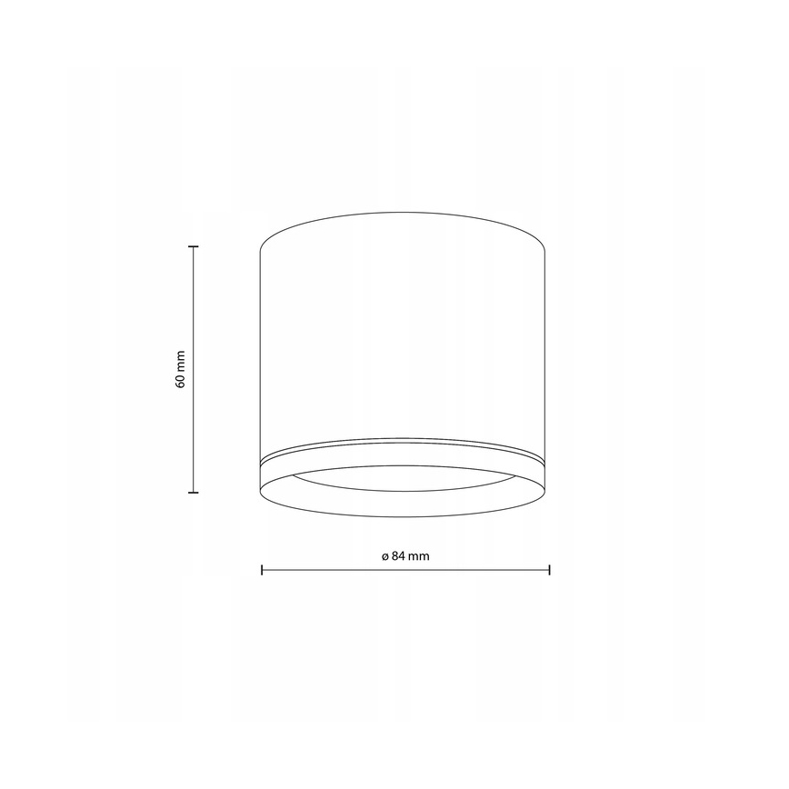 Spot VIVO 1xGX53/10W/230V 10 cm blanc