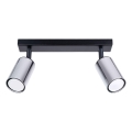 Spot WINX 2xGU10/10W/230V noir/chrome brillant