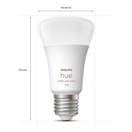 Starter pack Philips Hue WHITE AND COLOR AMBIANCE 3xE27/9W 2000-6500K + appareil d'interconnexion