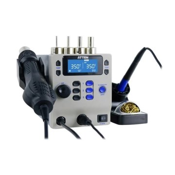 Station d'air chaud et de soudage avec écran LCD 800 W/230 V