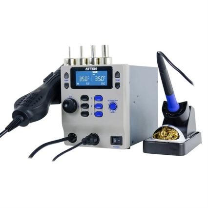 Station d'air chaud et de soudage avec écran LCD 800 W/230 V