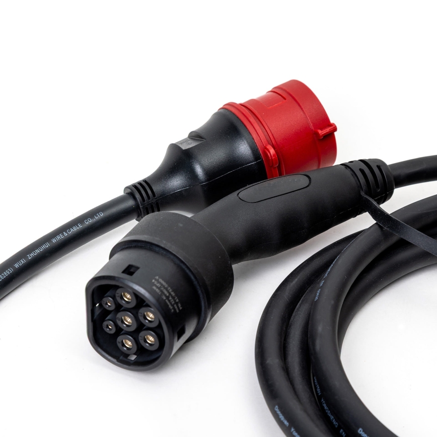 Station de charge pour voitures électriques type 2 5 m 11kW 16A IP54 Tuya