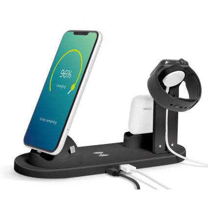 Station de recharge sans fil multifonction noir