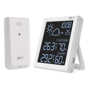 Station météo 5V 2xAAA + 2xAAA noire