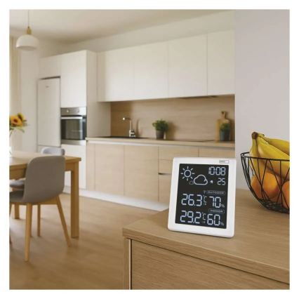 Station météo 5V 2xAAA + 2xAAA noire