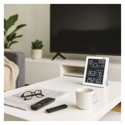 Station météo 5V 2xAAA + 2xAAA noire