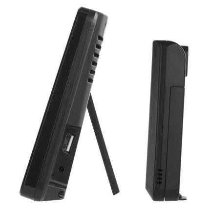 Station météo avec écran LCD GoSmart 230V/3xAAA + 2×AAA Wi-Fi Tuya noire
