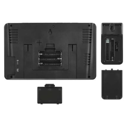 Station météo avec écran LCD GoSmart 230V/3xAAA + 2×AAA Wi-Fi Tuya noire