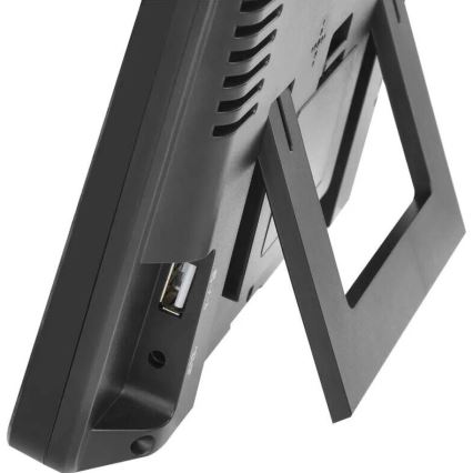 Station météo avec écran LCD GoSmart 230V/3xAAA + 2×AAA Wi-Fi Tuya noire