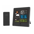 Station météo avec écran LCD 230V/2xAAA + 2xAAA noir