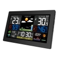 Station météo avec écran LCD couleur 230V/2xAA + 2xAA