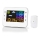 Station météo avec écran LCD couleur 230V/3xAAA + 2xAA blanc