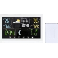 Station météo blanche à écran couleur 5V/2xAAA