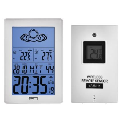 Station météo sans fil 3x 1,5 V AA