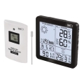 Station météo sans fil avec réveil 3xAA + 2xAAA noir
