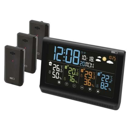 Station météo sans fil avec trois capteurs 5V/3xAAA + 2xAAA