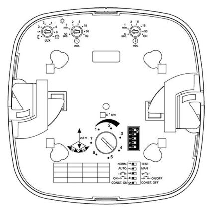 Steinel 002749 - Détecteur de présence IR Quattro 8m DALI-2 APC blanc