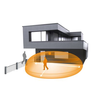 STEINEL 007577 - Détecteur de mouvement extérieur iHF 3D blanc IP54
