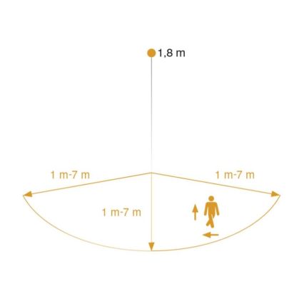 STEINEL 007577 - Détecteur de mouvement extérieur iHF 3D blanc IP54