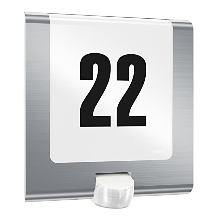 STEINEL 010454 - Luminaire LED extérieur avec détecteur L220LED LED/7,5W inoxydable IP44