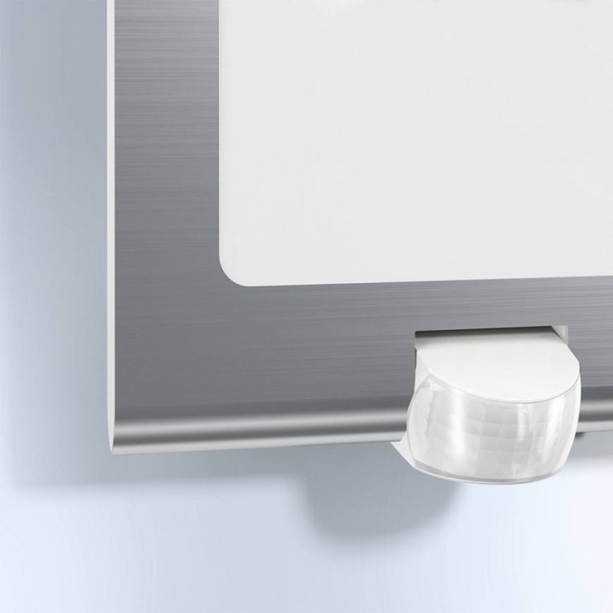 STEINEL 010454 - Luminaire LED extérieur avec détecteur L220LED LED/7,5W inoxydable IP44