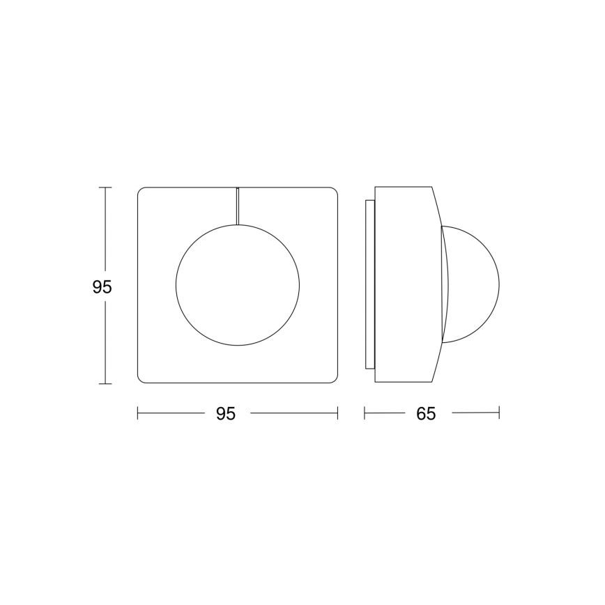 STEINEL 010478 - Détecteur de mouvement extérieur IS3360 AP COM1 IP54