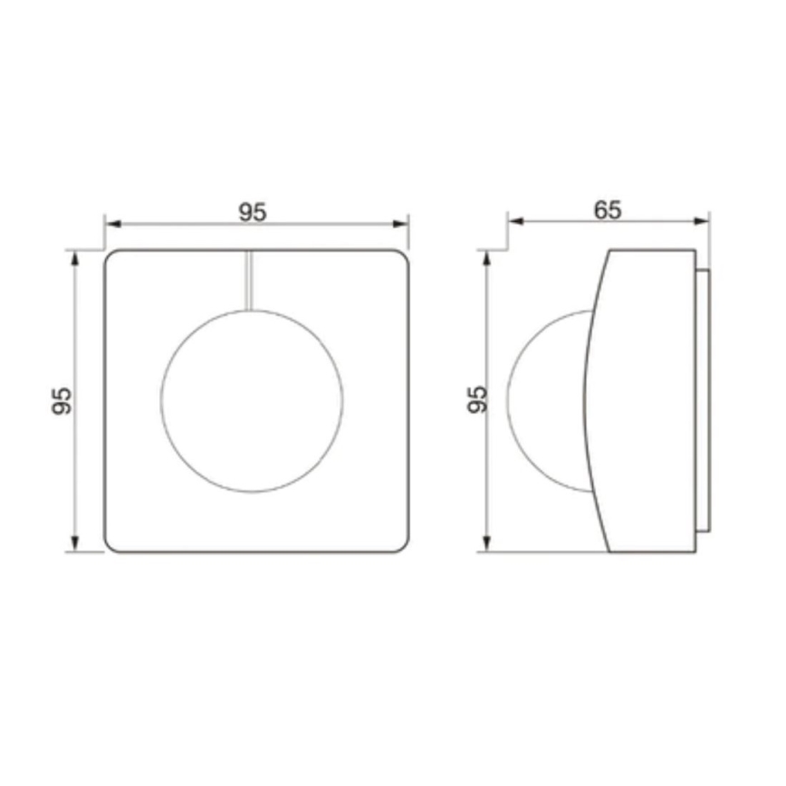STEINEL 011666 - Détecteur de mouvement extérieur IS 345 MX Highbay blanc IP54