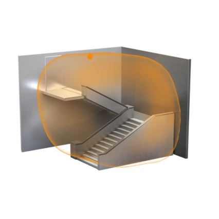 STEINEL 033767 - Détecteur de mouvement extérieur HF 3360 KNX blanc IP54