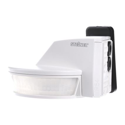 STEINEL 034955 - Détecteur de mouvement extérieur SenslQ S blanc IP54 + télécommande