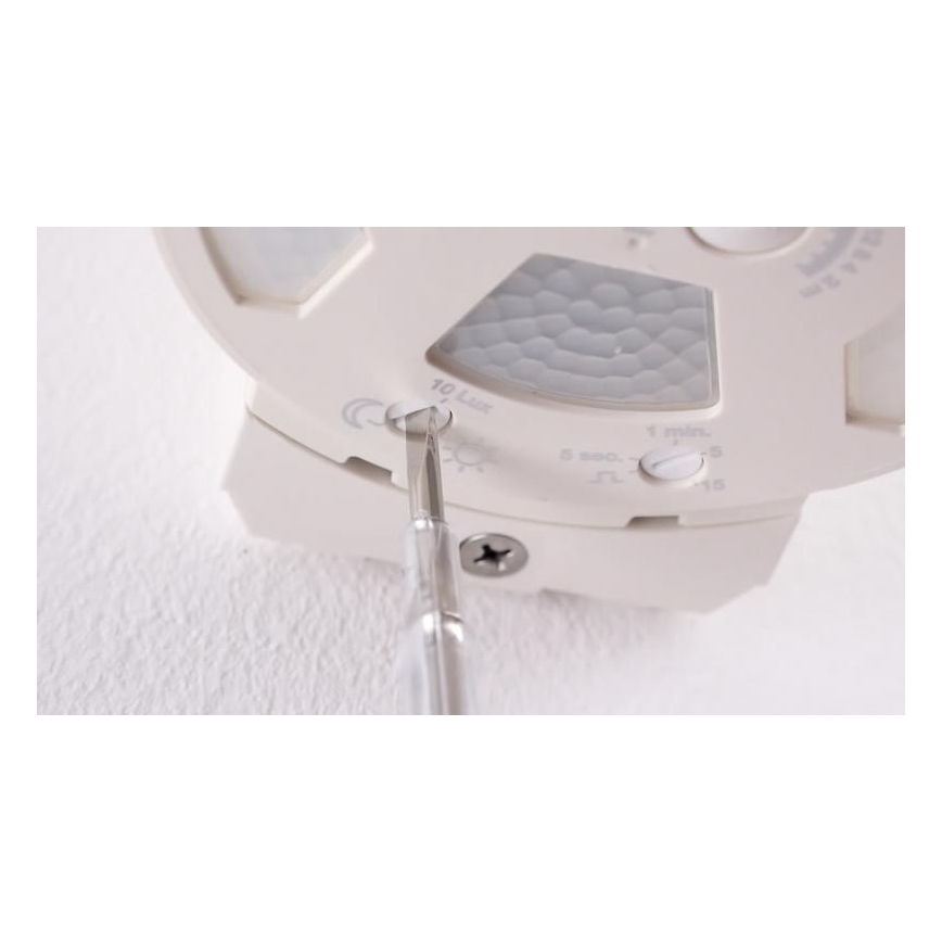 STEINEL 034955 - Détecteur de mouvement extérieur SenslQ S blanc IP54 + télécommande