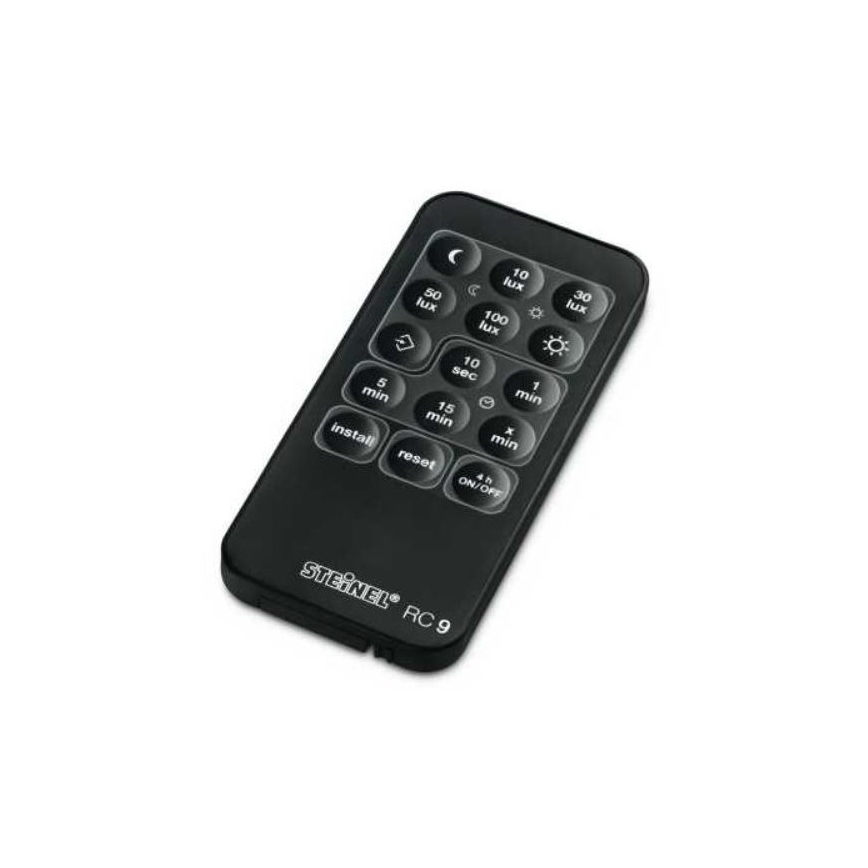 STEINEL 034979 - Détecteur de mouvement extérieur SenslQ S noir IP54 + télécommande