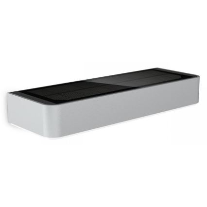 Steinel 052652 - Luminaire solaire avec un détecteur XSolar SOL-O LED/1,5W 2x2000mAh IP44 argenté