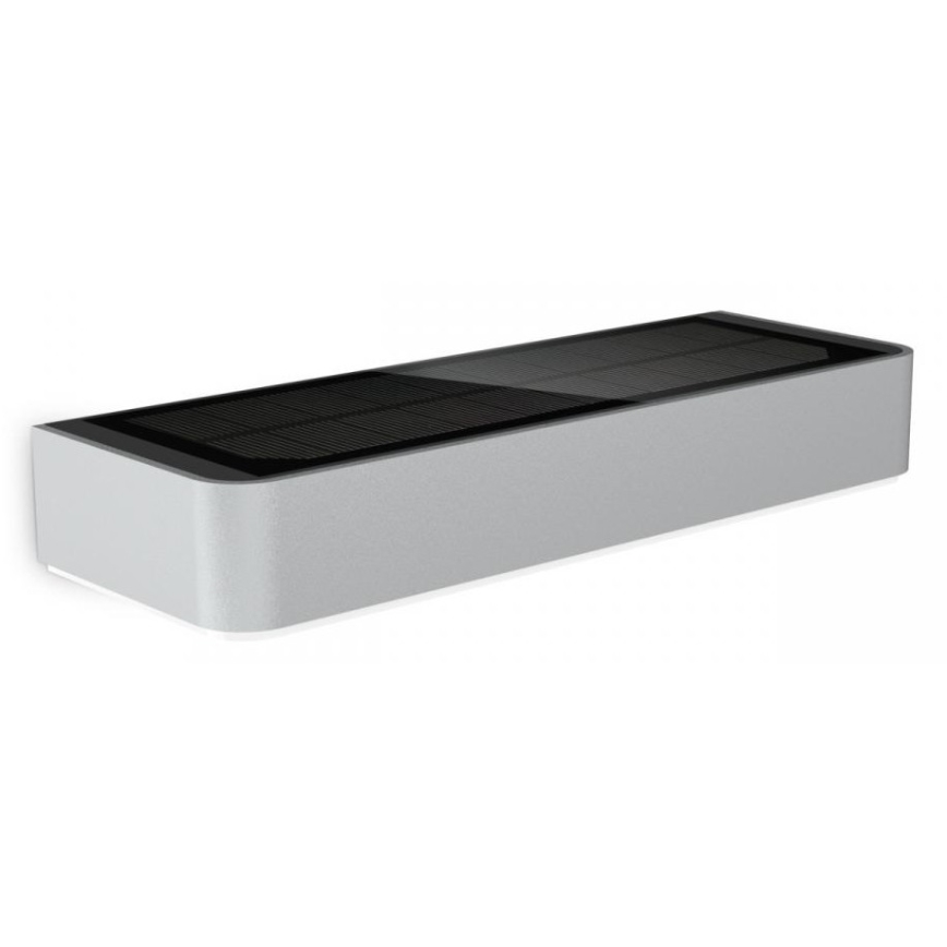 Steinel 052652 - Luminaire solaire avec un détecteur XSolar SOL-O LED/1,5W 2x2000mAh IP44 argenté