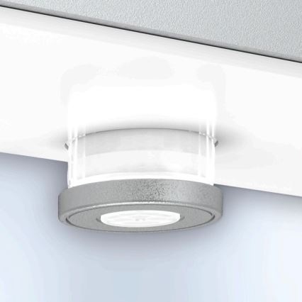 Steinel 052652 - Luminaire solaire avec un détecteur XSolar SOL-O LED/1,5W 2x2000mAh IP44 argenté