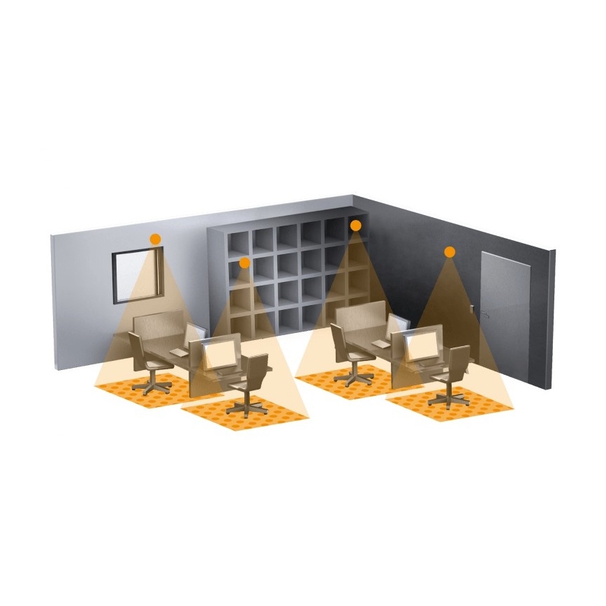 Steinel 053789 - Détecteur de mouvement IR QUATTRO MICRO COM1