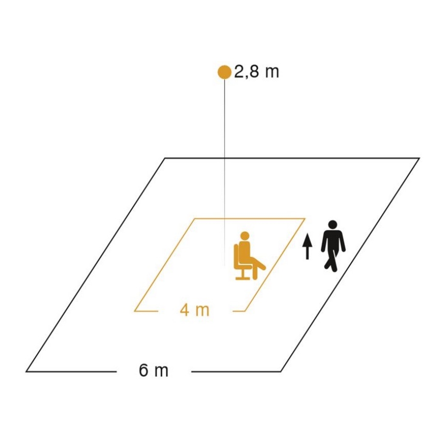 Steinel 053789 - Détecteur de mouvement IR QUATTRO MICRO COM1
