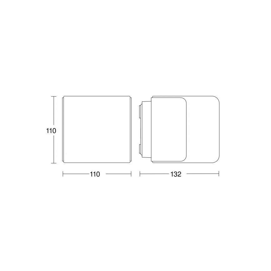 Steinel 055523 - Luminaire extérieur avec détecteur L 835 LED/9,5W/230V IP44 argent