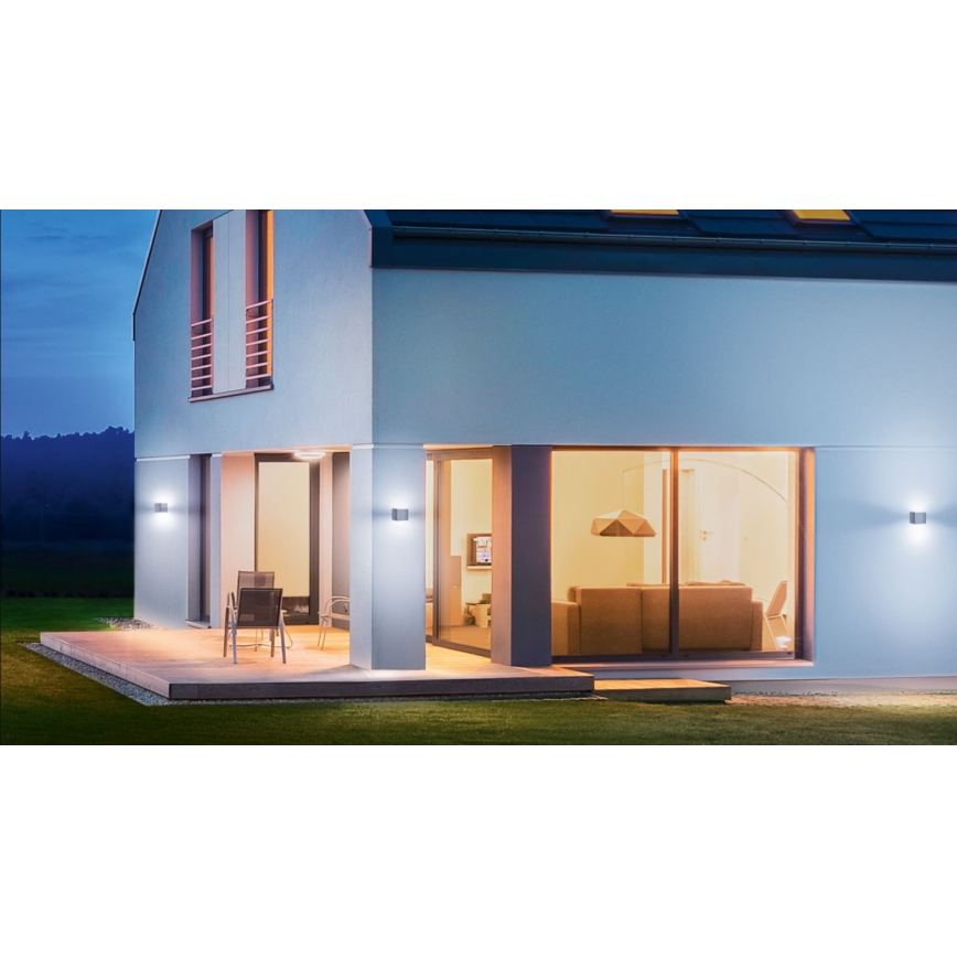 Steinel 055547 - Applique d'extérieur LED avec détecteur L 840 LED/9,5W/230V IP44 argent