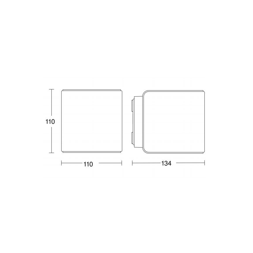 Steinel 055547 - Applique d'extérieur LED avec détecteur L 840 LED/9,5W/230V IP44 argent