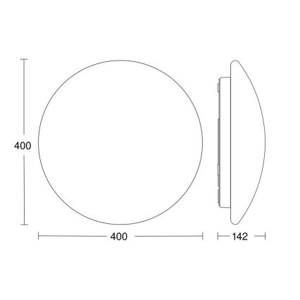 Steinel 056124 - Plafonnier salle de bain RS PRO LED P3 LED/19,5W/230V IP54 4000K
