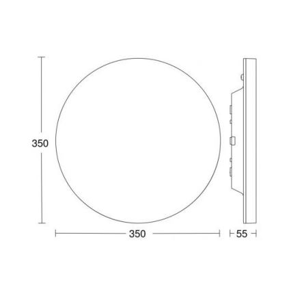 Steinel 057077 - Plafonnier LED avec détecteur RS PRO LED/16W/230V IP40 4000K