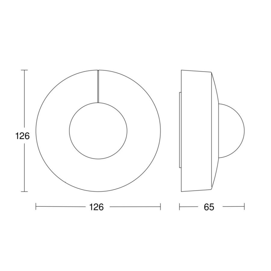 Steinel 057251 - Détecteur de mouvement IS 3360 DALI-2 IP54 rond blanc