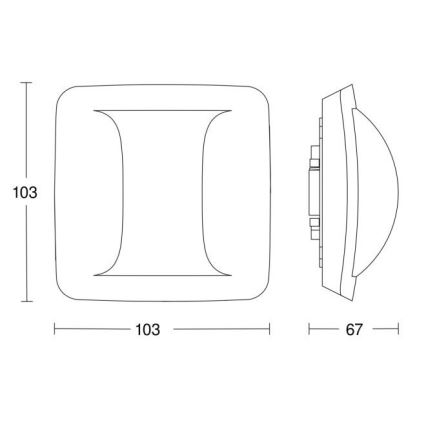 Steinel 058036 - Détecteur de présence Couloir KNX blanc