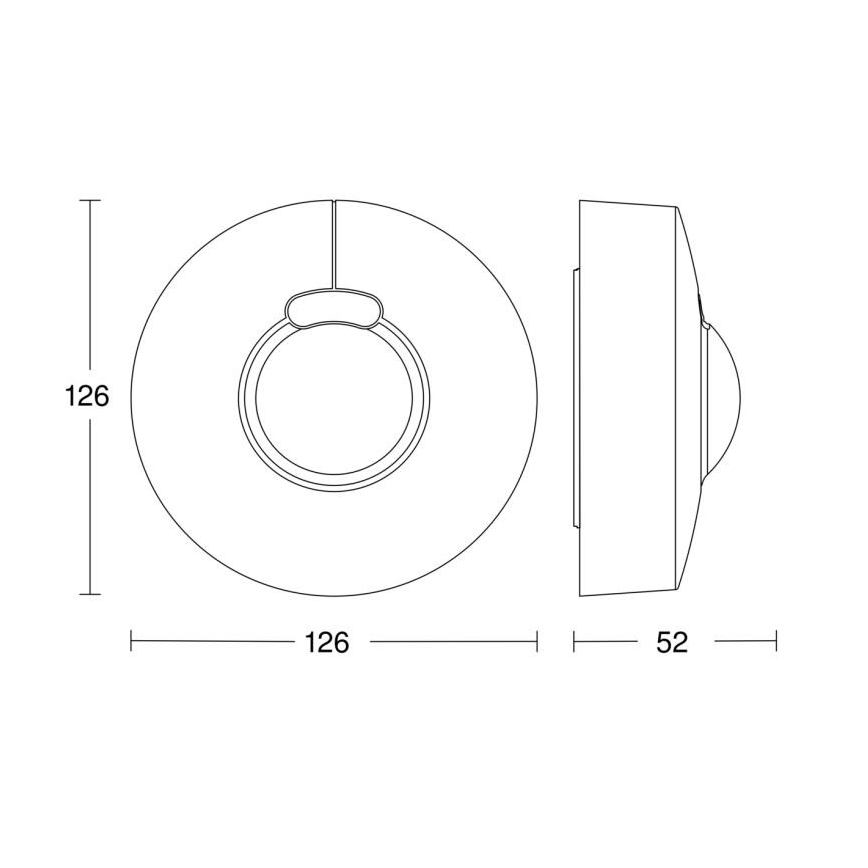 Steinel 058234 - Détecteur de mouvement HF 3360 V3 KNX IP54 rond blanc