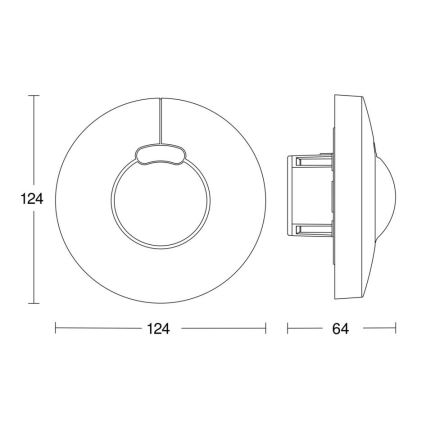 Steinel 058241 - Détecteur de mouvement HF 3360 V3 KNX rond blanc