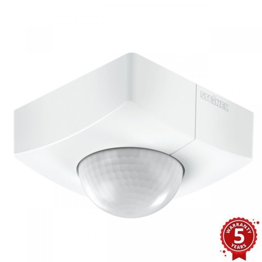 Steinel 058364 - Détecteur de mouvement IS 3360 MX Highbay V3 KNX IP54 carré blanc