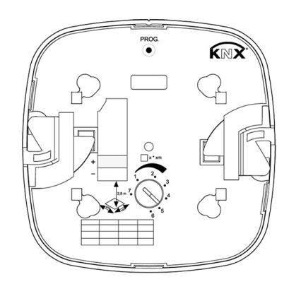 Steinel 058470 - Détecteur de présence IR Quattro HD 24m KNX blanc